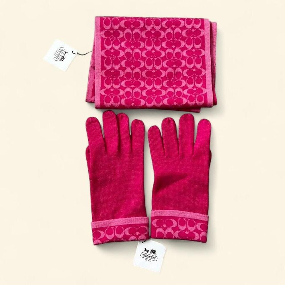 Coach Women's Pink Scarf-wraps